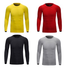 Men’s Winte Warmer Long Sleeve Moisture Wicking T-Shirt Gym Tight Shirt Liner US