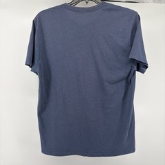 Ariat Mens Shirt Large Graphic Logo Blue Heather Short Sleeve