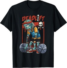Zombie Deadlift Weightlifting Halloween Fitness Gym Workout Gift Unisex T-Shirt