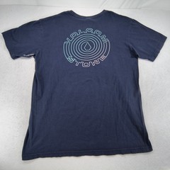 Volcom Pocketed Crew Neck Short Sleeve Graphic T Shirt Mens Size XL Navy