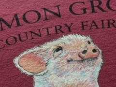 COMMON GROUND FAIR T SHIRT FARMING MAINE 2XL CUTE PIGS ORGANIC COTTON USA