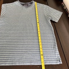Bahama Bay Club Men’s M Short Sleeve V-Neck Striped Cotton Blue T-Shirt Resort