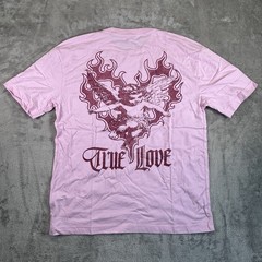 HOLLISTER Men’s Shirt ‘LOVE’ in Pastel Pink Size Medium