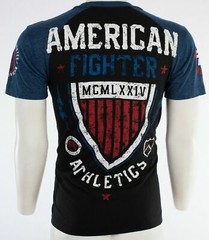 AMERICAN FIGHTER Sherman Eagle Black Athletic Mens Crewneck T-shirt M-3XL NWT