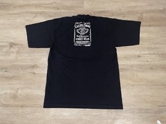 Men’s WEIVGEAR Sz L Black California Swag Whiskey Label T-Shirt made in USA