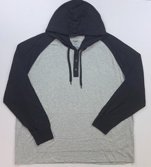 NEW Young Men’s Foundry Supply Co. Big Man Long Sleeve Henley with Hood