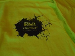 Concrete Long Sleeve T-shirt curb crew Adult Sz m power curber 5700-B yellow