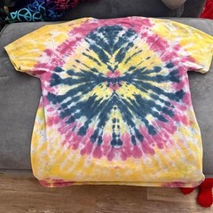 Rainbow Hand Tie-Dyed Short Sleeve T-Shirt