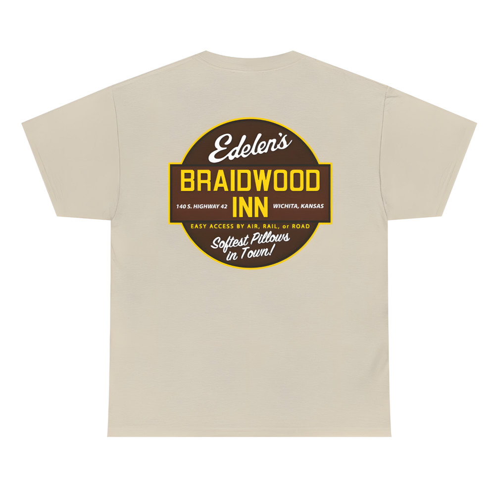NEW Edelen’s Braidwood Inn Planes Trains Automobiles Movie Film 80s Comedy S-5XL