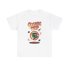 Cosmic Trip T-Shirt – Retro Space Eye Graphic Psychedelic Tee