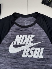 Nike Men’s Velocity Legend 3/4 Sleeve Baseball Top Gray $40 NWT Pick Size