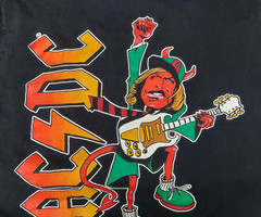 Vintage AC/DC Shirt Size XL 2000 Single Stitch Angus Young Band Tee Y2K