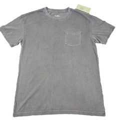 Men’s Crew Neck T Shirts 5 Pack SMALL Black Charcoal Pocket Relaxed Goodfellow