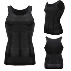 Men’s Slimming Tummy Body Shaper Vest Compression T-Shirt Ultra Durable Tank Top