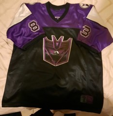 NEW Transformers Decepticons Megatron Sz XL Jersey Official Licensed Hasbro 2002