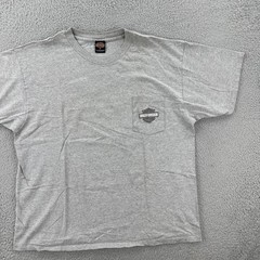 Vtg Harley-Davidson Motorcycles Mens XL Gray Pocket T Shirt Chandler Arizona Y2K