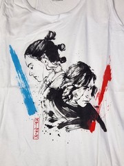 Star Wars S Women White Rey Kylo Ren Last Jedi Racerback Tank Top Graphic Tee