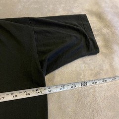 Vintage Shirt Men Large Black Streetwear Workout Crew Neck USA Made Casual Tee