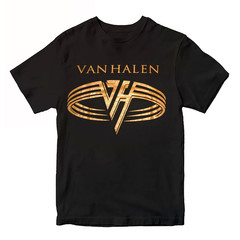 Van Halen Logo Original Rock Black Unisex T-shirt Size S-5XL