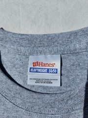 Hanes Grey Short Sleeve T- Shirt M 50/50 Cotton Blend