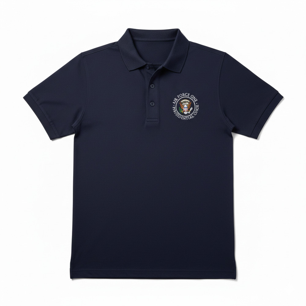 Air Force One VVIP Presidential Guest Polo Shirt Navy Blue