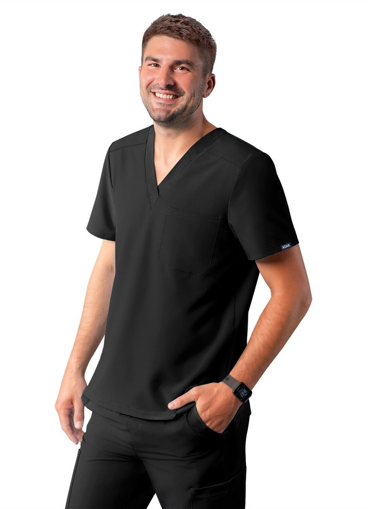 Adar Addition Scrubs For Men – Classic V-Neck Scrub Top