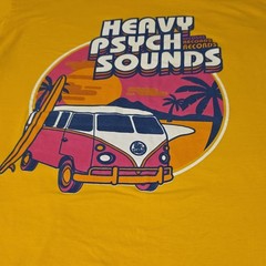 B&C Collection Men’s Yellow Graphic Logo Short Sleeve Crew Neck T-Shirt XL