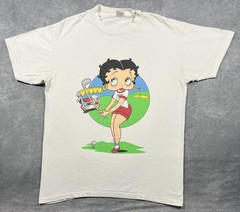 Vintage 1993 Betty Boop Golf White T-Shirt Size L
