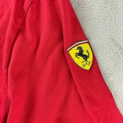 Puma X Scuderia Ferrari T Shirt Men 2XL Rosso Corsa Big Shield Long Sleeve NWOT