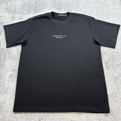 Fear of God Essentials Crewneck Knit T-Shirt Men’s Size XXL Black Plastic Logo