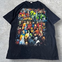 Vintage Marvel Mad Engine Civil War Super Hero Promo T Shirt Size L