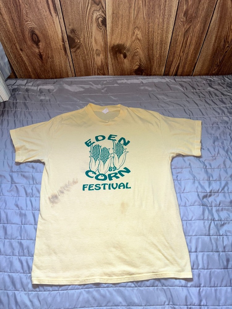 Vintage Eden Corn Festival 1989 XL FITS SMALLER