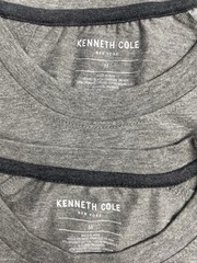 Kenneth Cole Men’s Lot of 2 Gray SLIM FIT Tees Medium OR Large NWT