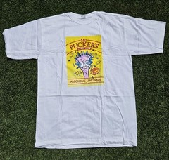 Vintage Mrs Puckers Alcoholic Lemonade T Shirt Deadstock Promo 90s Mens XL