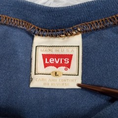 Vintage Levi’s Mens Shirt Blue L Tee 90’s 501 Strauss Co. San Francisco