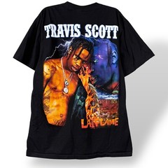 Travis Scott The Roxx VTG Style All Over Print Double-Sided La Flame Rap T-Shirt
