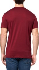 Armani Exchange Men’s Basic Pima V Neck Tee, Cabernet, Sz-XL