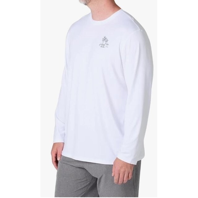 Hang Ten Men’s Long Sleeve Sun Tee, UPF 50+, Quick-Dry Fabric, Lightweight, XL