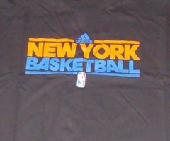 NBA Knicks Adidas Black Short Sleeve T Shirt XL