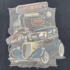 Dickies Custom Rod’s Auto Shop Work Shirt Button Up Embroidered Black XL Blend