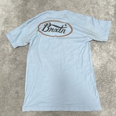 Brixton Blue Men’s Medium Crew Neck Short Sleeve T-Shirt FREE SHIPPING