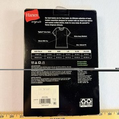 Men’s Hanes Ultimate Stretch Slim Modern Fit 5 Pack Crew Neck T-Shirts Size S