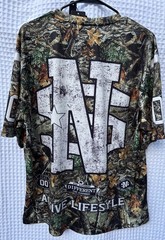 ROMWE T-Shirt Street Life Men’s L 88 Number Branches Camo Short Sleeve Sport NWT