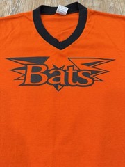 Vintage Late 90s Bats Softball Ringer Tshirt Augusta Tag Mens Size Medium