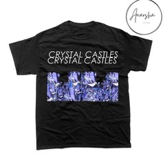 Crystal Castles Graphic T-Shirt Black Indie Electronic Band Tee – T502
