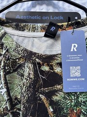ROMWE T-Shirt Street Life Men’s L 88 Number Branches Camo Short Sleeve Sport NWT