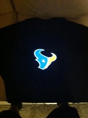 Houston Texans NFL Sound Activated Lights Up LED Light EL T-Shirt S/L/L/XL/XXL