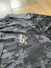 Gym King Mens Performance Camo Contrast T Shirt Panel Short Sleeve Gym