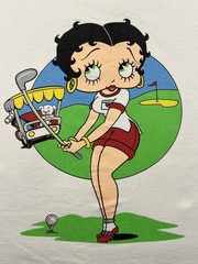 Vintage 1993 Betty Boop Golf White T-Shirt Size L