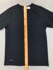 Bylt Premium Crew Poly/Cotton Blend Short Sleeve Tee Shirt (Men’s Medium) Black
